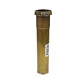 Everflow Slip Joint Extension Tube for Tubular Drain Applications, 20GA Brass 1-1/2"x12" 22412-20